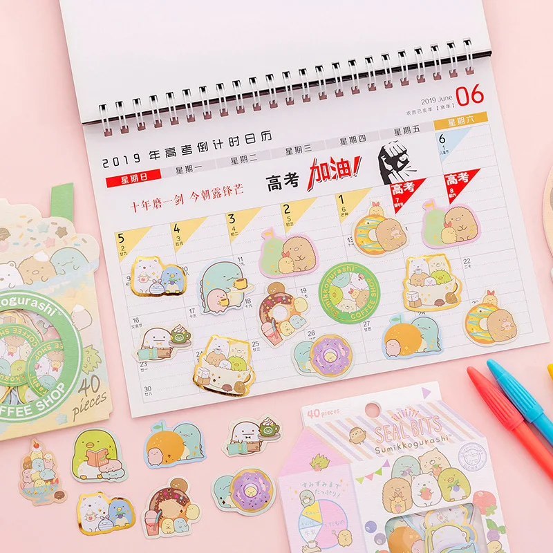 Милые декоративные наклейки Sumikko Gurashi сумка для скрапбукинга ярлык дневник