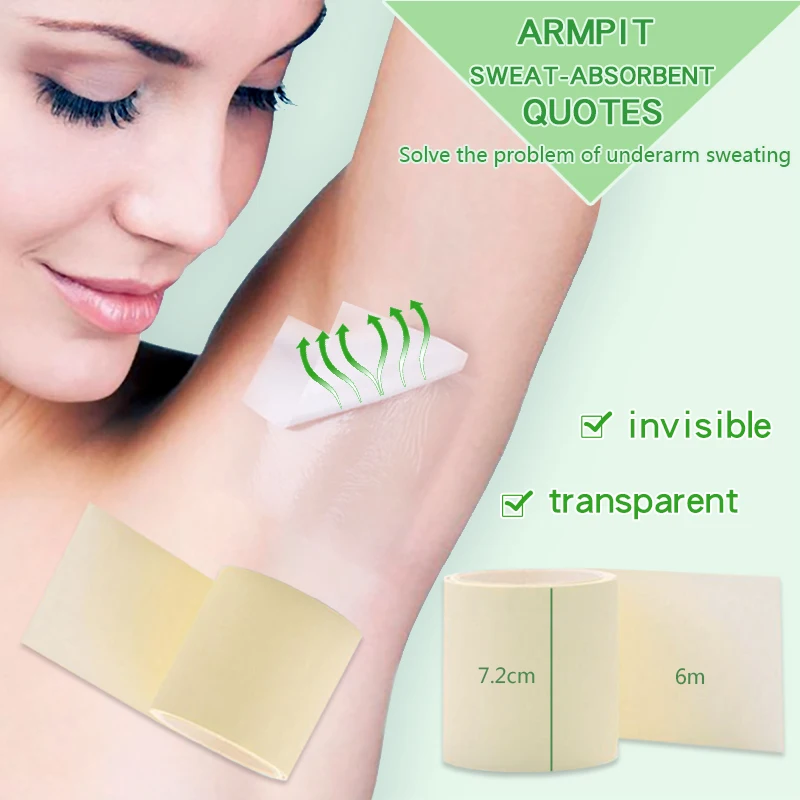 1 Roll 6m Invisiable Absorbent Armpit Underarm Sweat Pads Absorption Anti-perspirant Stick For Women and Men Anti Perspirantion
1 Roll 6m Invisiable Absorbent Armpit Underarm Sweat Pads Absorption Anti-perspirant Stick For Women and Men Anti Perspirantion