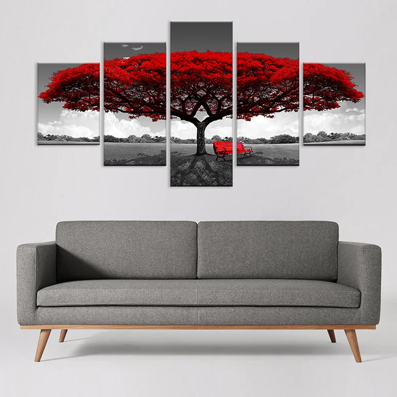 5 Pieces Red Tree Art Landscape Canvas Paintings Canvas Prints Plant Posters Home Living Room Decoration Wall Art Pictures
5 Pieces Red Tree Art Landscape Canvas Paintings Canvas Prints Plant Posters Home Living Room Decoration Wall Art Pictures