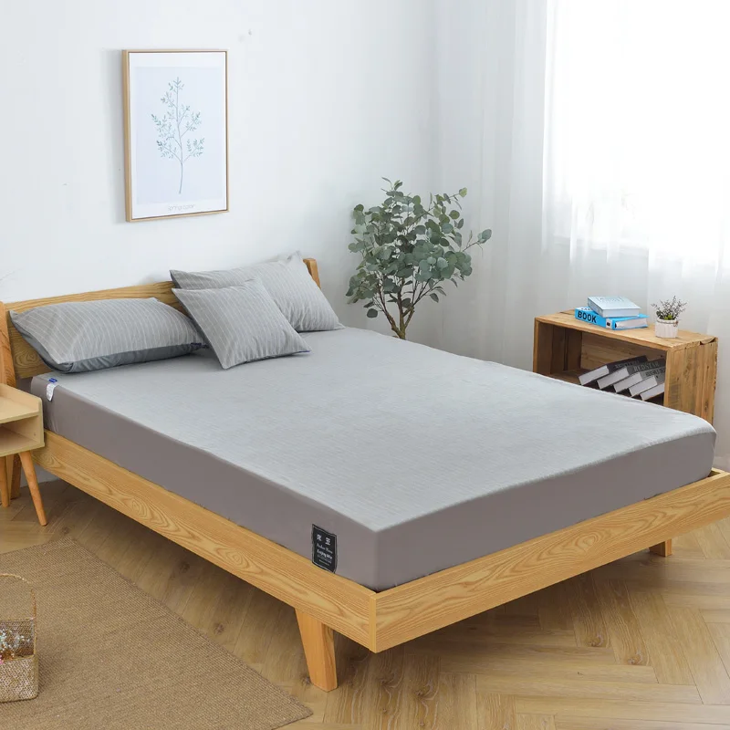 100%cotton waterproof Mattress Cover new solid color Fitted Sheet Antibacterial and mite control Mattress Protector Pad
100%cotton waterproof Mattress Cover new solid color Fitted Sheet Antibacterial and mite control Mattress Protector Pad