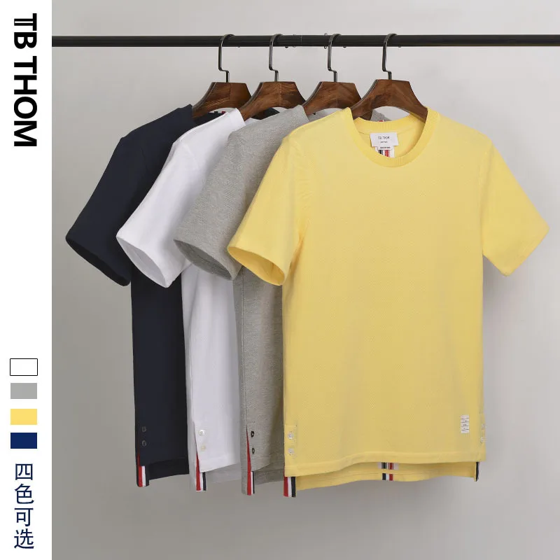 TB THOM 2019 men's o-neck short sleeve t-shrits with Tri-color webbing summer casual tees men panelled cotton t-shirts for male
TB THOM 2019 men's o-neck short sleeve t-shrits with Tri-color webbing summer casual tees men panelled cotton t-shirts for male