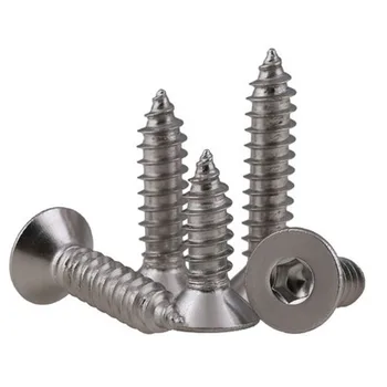 5pcs M5 304 stainless steel Flat head inner hexagon Self-tapping screws Countersunk heads Hexagonal screw 16mm-40mm Length
5pcs M5 304 stainless steel Flat head inner hexagon Self-tapping screws Countersunk heads Hexagonal screw 16mm-40mm Length