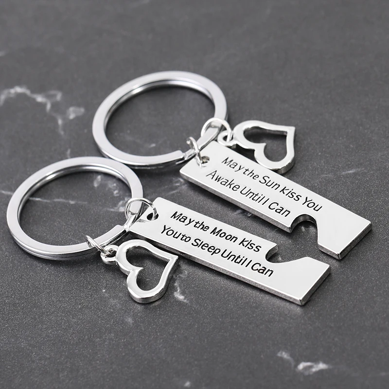 sun kiss you awake key chains moon kiss you to sleep keychains ring gift for lover forever Valentine's Day Gift car key holder
sun kiss you awake key chains moon kiss you to sleep keychains ring gift for lover forever Valentine's Day Gift car key holder