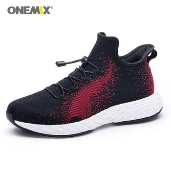 ONEMIX Man Sport Sneakers in Black Outdoor Running Shoes Durable Rubber Out sole Men Sneakers Slip on Walking Loafer Shoes Sales
ONEMIX Man Sport Sneakers in Black Outdoor Running Shoes Durable Rubber Out sole Men Sneakers Slip on Walking Loafer Shoes Sales