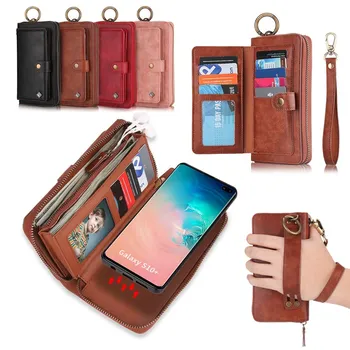 Removable Zipper Wallet Case 14 Card Slots 3 Purses PU Phone Shell Magnet Back Cover for Samsung Galaxy S7 S8 S9 S10 Note8 Note9
Removable Zipper Wallet Case 14 Card Slots 3 Purses PU Phone Shell Magnet Back Cover for Samsung Galaxy S7 S8 S9 S10 Note8 Note9