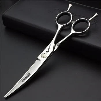 6" Professional Barber hair Cutting Scissors Hair Scissors Shears Hairdressing Scissors Silver Curved scissors 
6" Professional Barber hair Cutting Scissors Hair Scissors Shears Hairdressing Scissors Silver Curved scissors