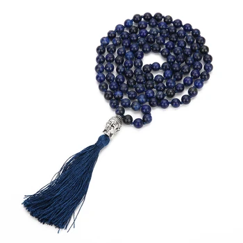 Balibali Buddhism Beaded lapis lazuli Healing Balance Player 108 Mala Necklace Pendants Women Men Buddha Statement Necklace
Balibali Buddhism Beaded lapis lazuli Healing Balance Player 108 Mala Necklace Pendants Women Men Buddha Statement Necklace