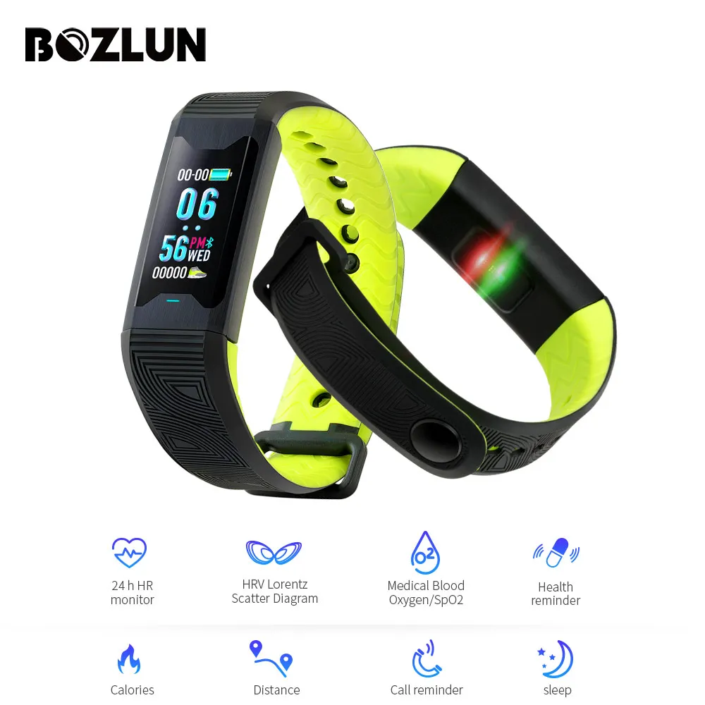 BOZLUN Smart Bracelet Blood oxygen/ HRV Medical level Heart Rate Bluetooth Fitness Tracker Smart Wristband Watch intelligent B31
BOZLUN Smart Bracelet Blood oxygen/ HRV Medical level Heart Rate Bluetooth Fitness Tracker Smart Wristband Watch intelligent B31