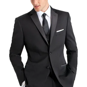 Black Wedding Suits For men Notched Collar Slim Fit 3 Pieces (Jacket+Vest+Pants) Groom Prom Tuxedos Suits Business Suits
Black Wedding Suits For men Notched Collar Slim Fit 3 Pieces (Jacket+Vest+Pants) Groom Prom Tuxedos Suits Business Suits