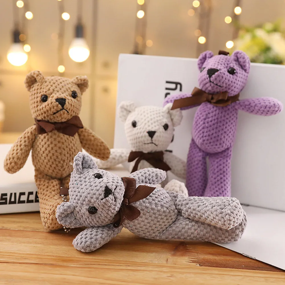 1PCS Mini Teddy Bear Stuffed Plush 18cm Cute Purple Mini Joint Bears Pendant Doll Gifts Birthday Wedding Party Decor Keychain
1PCS Mini Teddy Bear Stuffed Plush 18cm Cute Purple Mini Joint Bears Pendant Doll Gifts Birthday Wedding Party Decor Keychain