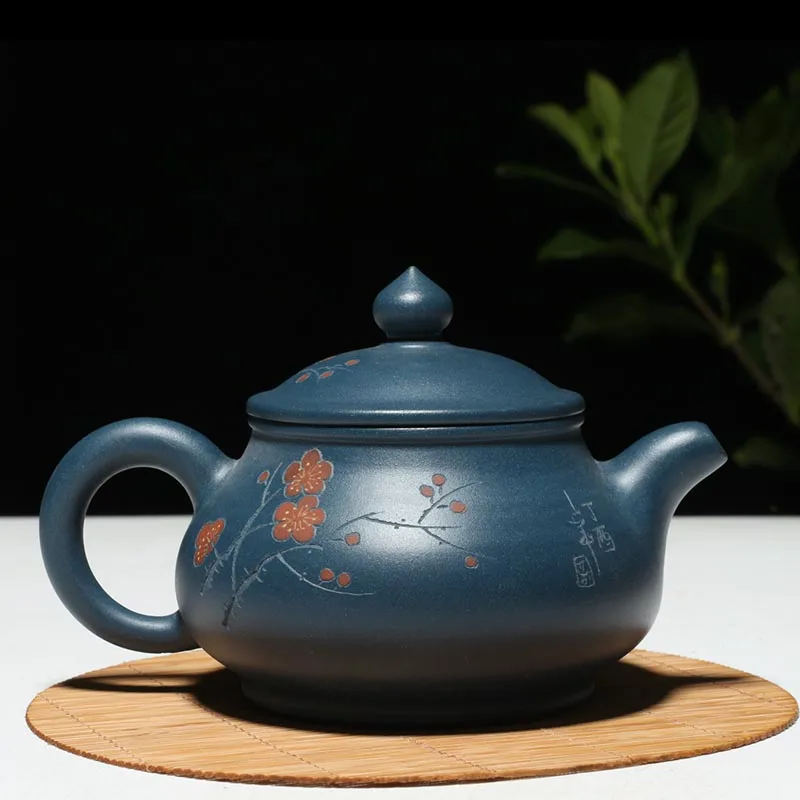 240ML Yixing Purple Clay Teapot Raw Ore Plum Blossom Pattern Tian Qing Mud Zisha Pot Art Drinkware Office Tea Ceremony Kettles
240ML Yixing Purple Clay Teapot Raw Ore Plum Blossom Pattern Tian Qing Mud Zisha Pot Art Drinkware Office Tea Ceremony Kettles