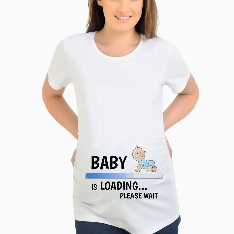 Funny Maternity Clothes Vestidos Pregnancy TShirts Tops Maternity