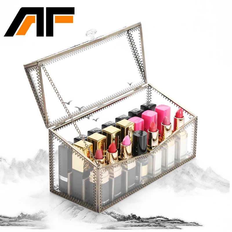 AF Retro Makeup Cotton Stroage Case Multifunctional Bronze Lace Dustproof Transparent Glass Cosmetic Box C218-5
AF Retro Makeup Cotton Stroage Case Multifunctional Bronze Lace Dustproof Transparent Glass Cosmetic Box C218-5