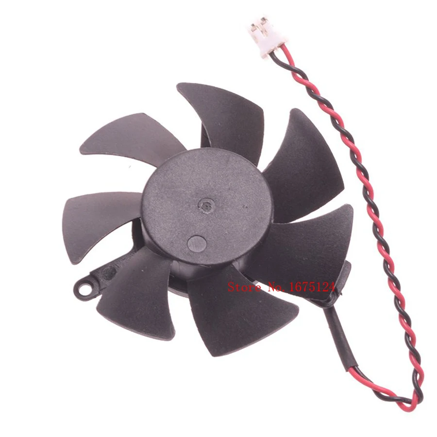 45mm 0.1A 2pin Video Card VGA Cooler Fan For kuroutoshikou nVIDIA GeForce GT520 1GB Graphics card Cooling
45mm 0.1A 2pin Video Card VGA Cooler Fan For kuroutoshikou nVIDIA GeForce GT520 1GB Graphics card Cooling