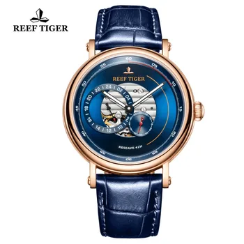 Reef Tiger/RT 2019 Luxury Brand Men Designer Watches Fashion Strap Leather Watch Blue Reserve Automatic Watch Relogio RGA1617
Reef Tiger/RT 2019 Luxury Brand Men Designer Watches Fashion Strap Leather Watch Blue Reserve Automatic Watch Relogio RGA1617