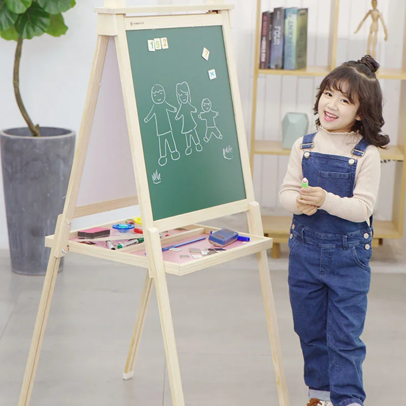 Children's drawing board easel double-side blackboard home teaching bracket household baby magnetic graffiti writing board
Children's drawing board easel double-side blackboard home teaching bracket household baby magnetic graffiti writing board