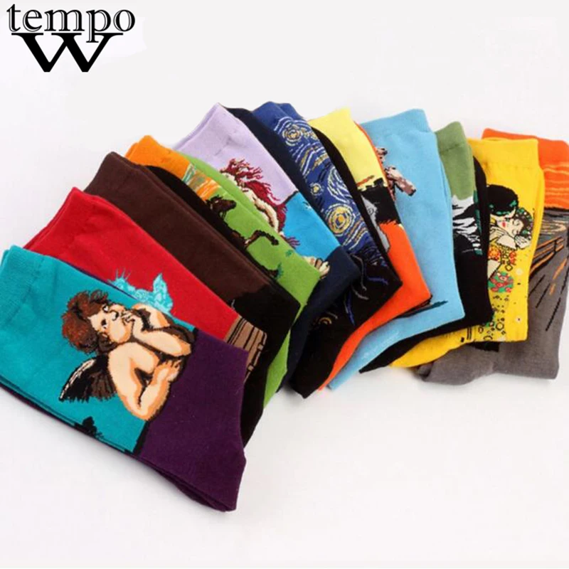 Wtempo 1 Pair Funny Casual Combed Cotton Novelty Crazy Socks Tube Crew Socks for Mens and Womens Printed Cuff Pattern
Wtempo 1 Pair Funny Casual Combed Cotton Novelty Crazy Socks Tube Crew Socks for Mens and Womens Printed Cuff Pattern