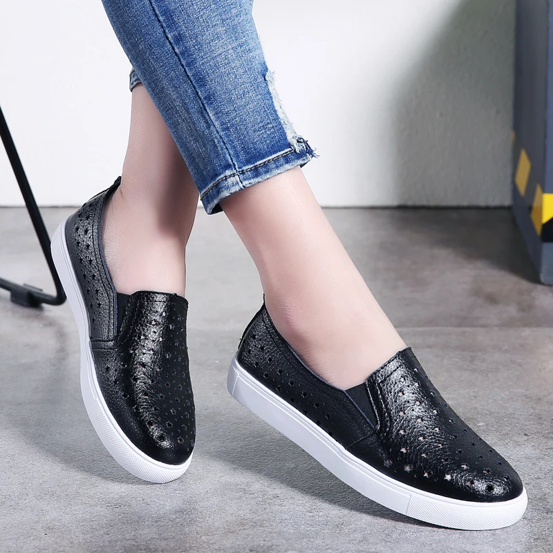 High Quality Women Genuine Leather Shoes Slip On Flats Handmade Sneaker Stars Loafers Girls Flat Women's Slipony Running Shoe
High Quality Women Genuine Leather Shoes Slip On Flats Handmade Sneaker Stars Loafers Girls Flat Women's Slipony Running Shoe