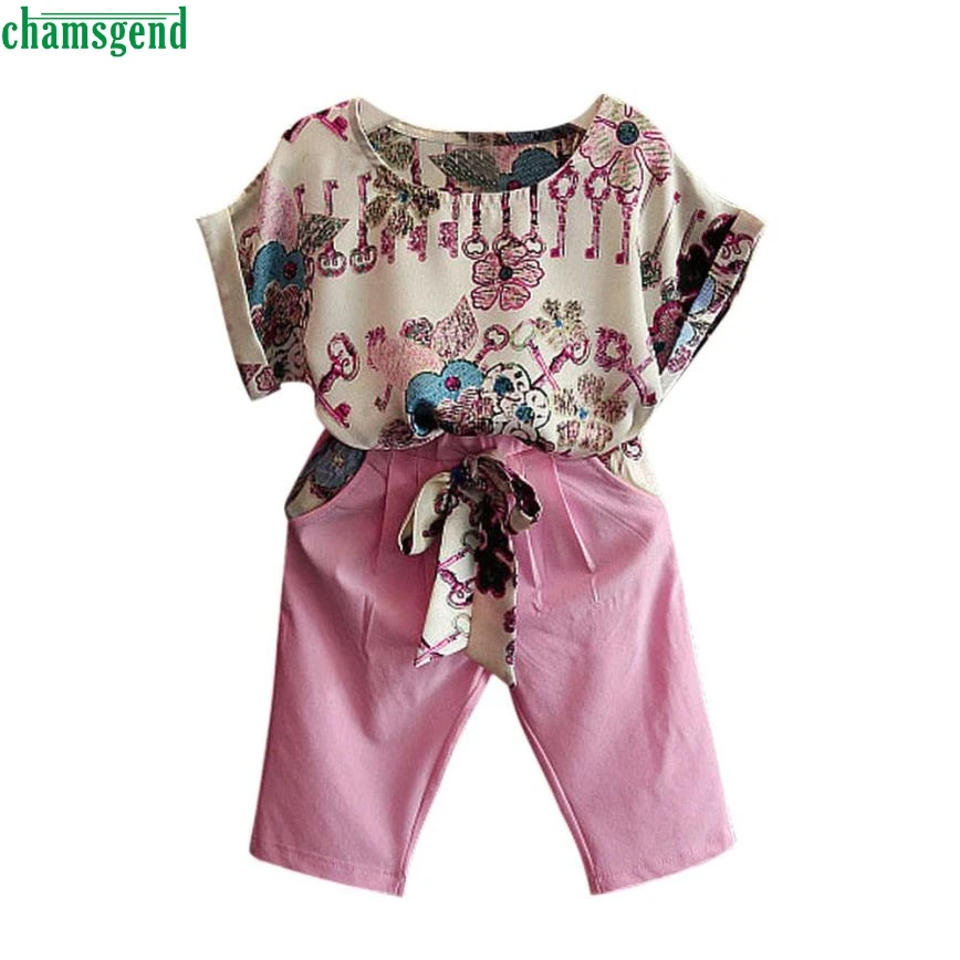 CHAMSGEND Kids Clothes for Girls Cute Toddler Girl Clothes Fashion Baby Girls Short Sleeve T-Shirt + Pants Outfits Set Clothing
CHAMSGEND Kids Clothes for Girls Cute Toddler Girl Clothes Fashion Baby Girls Short Sleeve T-Shirt + Pants Outfits Set Clothing