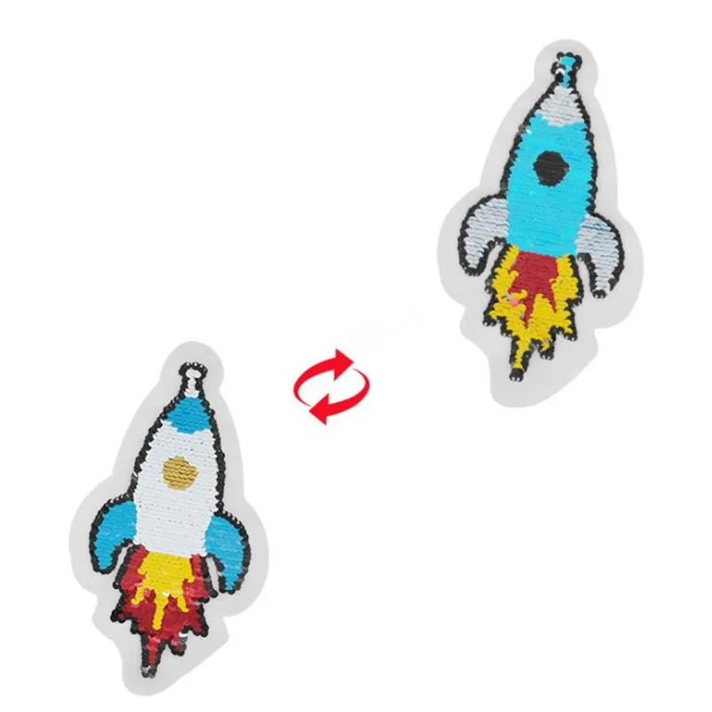 Patch deal with it clothes t shirt women Diy 170mm AB Rocket Reversible change color sequins biker patches for clothing Stickers
Patch deal with it clothes t shirt women Diy 170mm AB Rocket Reversible change color sequins biker patches for clothing Stickers