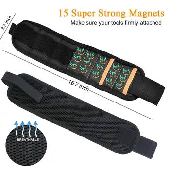 Hot Magnetic Wristband With 10/15pcs Strong Magnets Screw Drill Bits Holder Electrician Tool Belt PLD
Hot Magnetic Wristband With 10/15pcs Strong Magnets Screw Drill Bits Holder Electrician Tool Belt PLD
