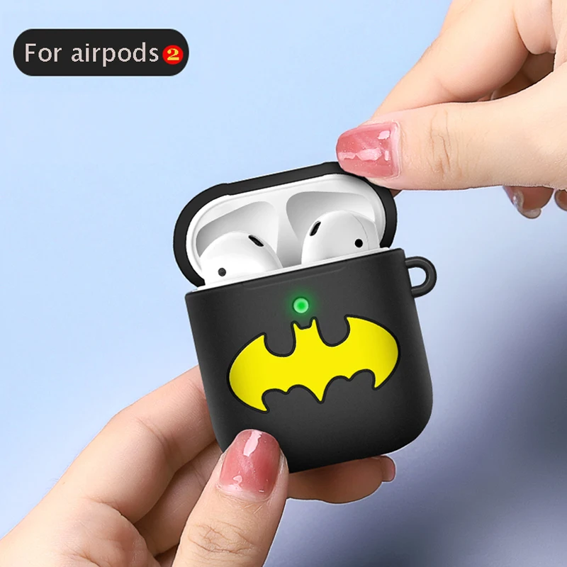 Silicone case for airpods 2 case Marvel Cartoon Animation Cute Protection Cover For AirPods Charging Box air pods accessories
Silicone case for airpods 2 case Marvel Cartoon Animation Cute Protection Cover For AirPods Charging Box air pods accessories