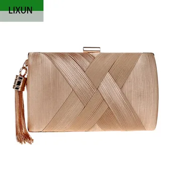Women Fashion Evening Clutch Bag Tassel Metal Small Party Wedding Handbags Mixed Color Chain Shoulder Female Day Evening Bag
Women Fashion Evening Clutch Bag Tassel Metal Small Party Wedding Handbags Mixed Color Chain Shoulder Female Day Evening Bag