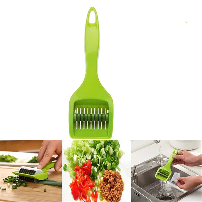 Stainless Kitchen Accessories Gadgets Blade Green Onion Chopper Slicer Garlic Coriander Cutter Chopper Vegatable Cooking Tools
Stainless Kitchen Accessories Gadgets Blade Green Onion Chopper Slicer Garlic Coriander Cutter Chopper Vegatable Cooking Tools