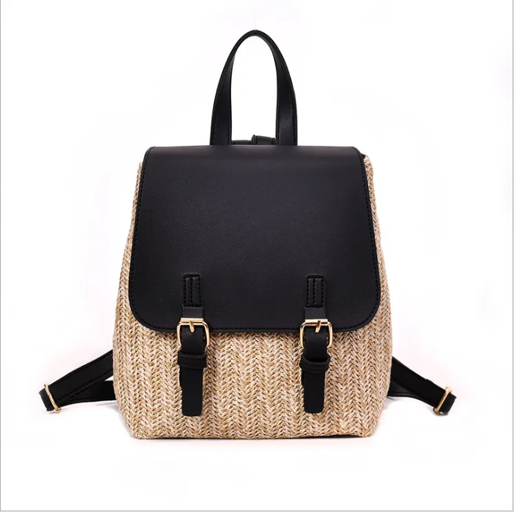 Summer Fashion Women Girl Mini Bags Backpack School Bag Rucksack Leather Straw Travel Bag Black White Pink
Summer Fashion Women Girl Mini Bags Backpack School Bag Rucksack Leather Straw Travel Bag Black White Pink