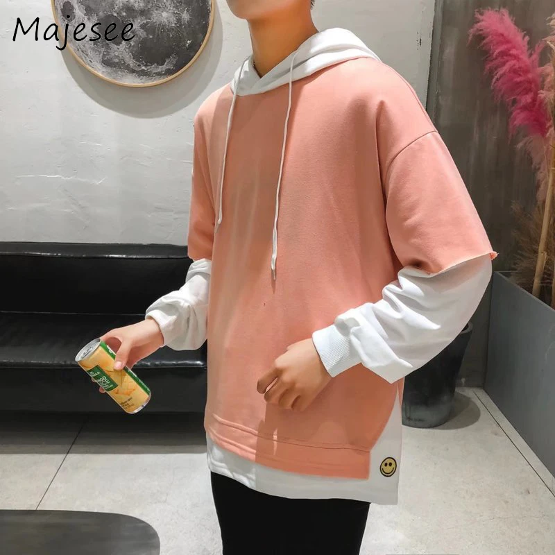 BF Harajuku Men with Hat Hoodies & Sweatshirts Mens Hoodie Long Sleeved Patchwork Loose Fashion Korean Style Male Students New
BF Harajuku Men with Hat Hoodies & Sweatshirts Mens Hoodie Long Sleeved Patchwork Loose Fashion Korean Style Male Students New