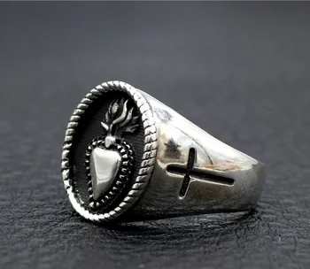 925 sterling silver Thai silver romantic retro couple cross love ring free shipping
925 sterling silver Thai silver romantic retro couple cross love ring free shipping