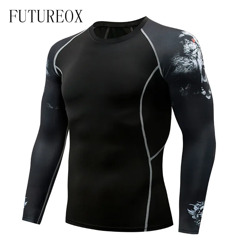 Men's New Compress Shirt MMA Fitness T-shirt Fashion 3D Teen Wolf Long Sleeve Shirt Bodybuilding Crossfit Brand Apparel Fitness
Men's New Compress Shirt MMA Fitness T-shirt Fashion 3D Teen Wolf Long Sleeve Shirt Bodybuilding Crossfit Brand Apparel Fitness