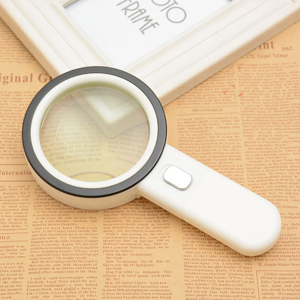 Newest 10X Handheld Magnify Glass with LED Light Double Lens Magnifier for Reading Inspection Jewelry
Newest 10X Handheld Magnify Glass with LED Light Double Lens Magnifier for Reading Inspection Jewelry