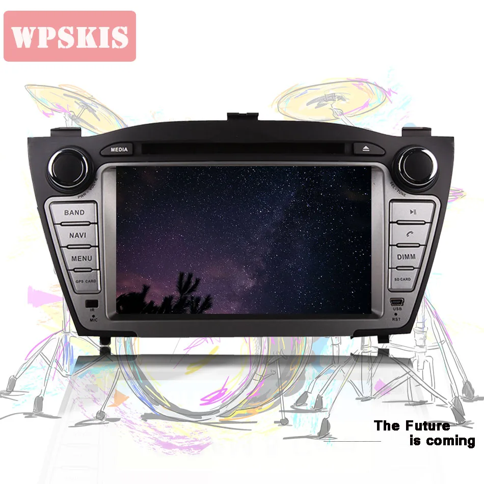 2 DIN Восьмиядерный 4 Гб RAM Android 9 0 автомобильный dvd-плеер для Hyundai iX35 Tucson 2011 2012 2013 с