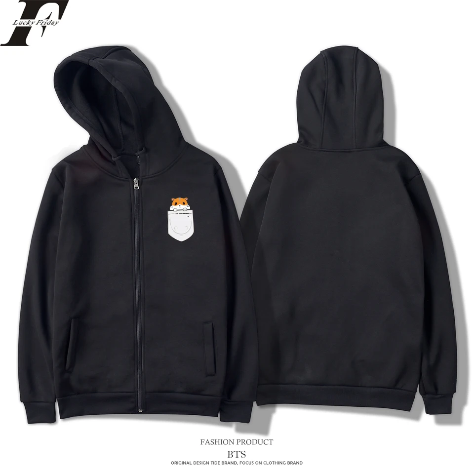 LUCKYFRIDAYF Pocket Hamster Hoodies Men/Women Zipper Harajuku Fashion Streetwear Cute Kawaii Tracksuit Hoodies Women Plus Size
LUCKYFRIDAYF Pocket Hamster Hoodies Men/Women Zipper Harajuku Fashion Streetwear Cute Kawaii Tracksuit Hoodies Women Plus Size