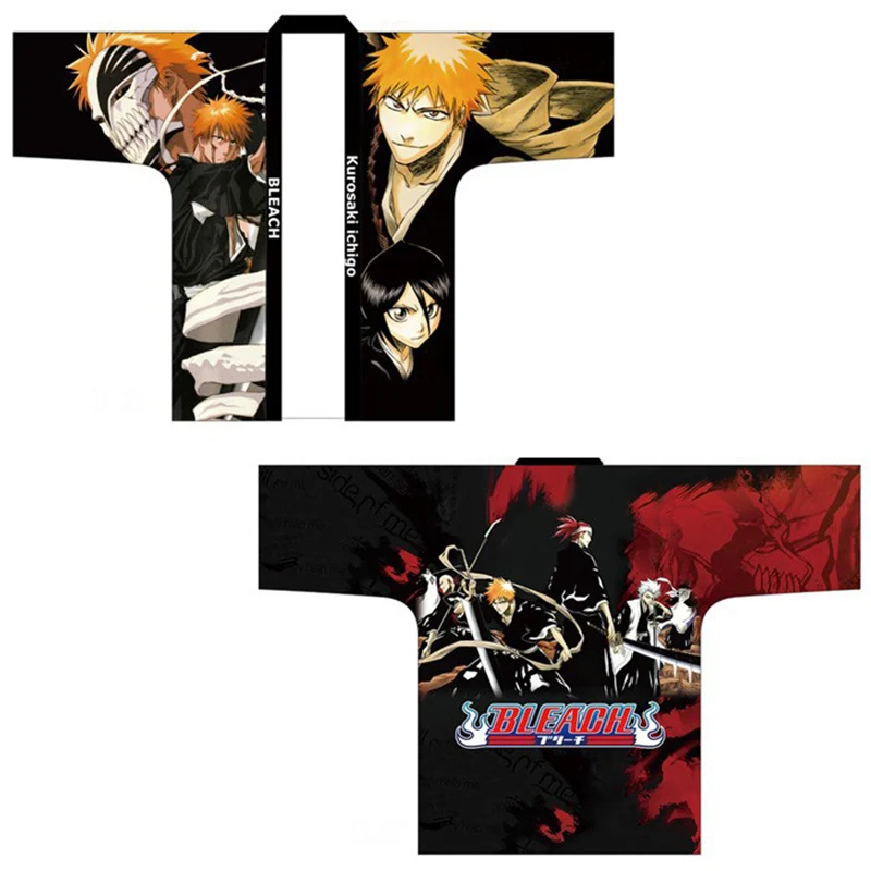 Anime BLEACH Kurosaki Ichigo Cloak Haori Cosplay Costume Japanese Men Women Summer Daily Casual Kimono Yukata
Anime BLEACH Kurosaki Ichigo Cloak Haori Cosplay Costume Japanese Men Women Summer Daily Casual Kimono Yukata