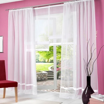 Sheer white curtains for living room modern voile tulle for window bedroom cortinas blinds window screening valance 2017
Sheer white curtains for living room modern voile tulle for window bedroom cortinas blinds window screening valance 2017