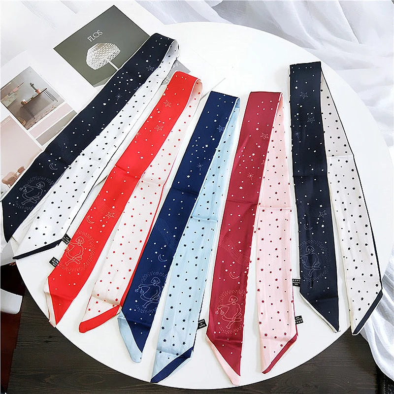 5Colors Fashion Dot Print Scarf for Ladies Bandana Fashion Silk-Like Handkerchief Women's Bag Accessories (Length:90cm)
5Colors Fashion Dot Print Scarf for Ladies Bandana Fashion Silk-Like Handkerchief Women's Bag Accessories (Length:90cm)