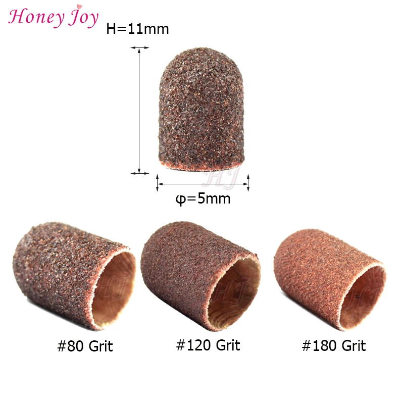 50pcs Professional Size 5x11mm #80/#120/#180 Grit Sanding Cap Nail Art Beauty Tools Access for Pedicure Nail Electric Drill
50pcs Professional Size 5x11mm #80/#120/#180 Grit Sanding Cap Nail Art Beauty Tools Access for Pedicure Nail Electric Drill