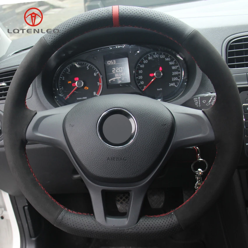 LQTENLEO Black Genuine Leather Suede DIY Car Steering Wheel Cover for Volkswagen VW Golf 7 Mk7 New Polo Jetta Passat B8 Tiguan
LQTENLEO Black Genuine Leather Suede DIY Car Steering Wheel Cover for Volkswagen VW Golf 7 Mk7 New Polo Jetta Passat B8 Tiguan