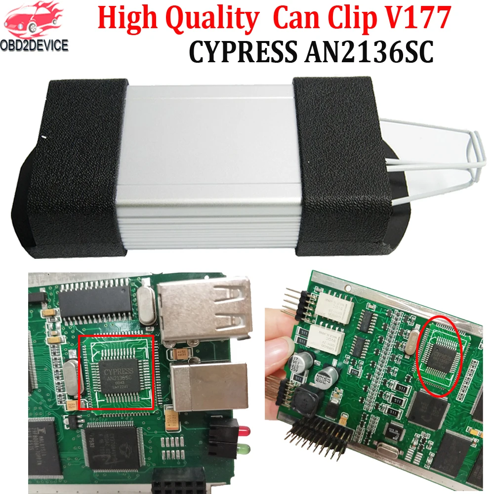 2019 Newest Can Clip Car Diagnostic Tool Full Chip Can Clip V177 CYPRESS AN2136SC can clip 177 OBD2 Car Diagnostic Scan Tool
2019 Newest Can Clip Car Diagnostic Tool Full Chip Can Clip V177 CYPRESS AN2136SC can clip 177 OBD2 Car Diagnostic Scan Tool