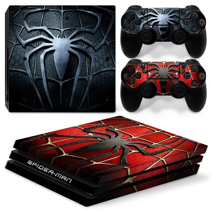 Custom skin sticker for Sony PS4 Pro console and controller skin high quality spiderman designs
Custom skin sticker for Sony PS4 Pro console and controller skin high quality spiderman designs