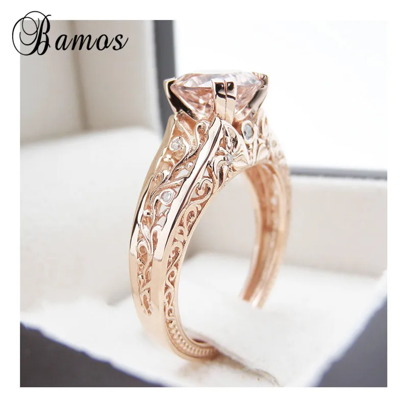Bamos Vintage Leaf Engagement Ring Fashion Rose Gold Filled Wedding Rings For Women Luxury Zircon Jewelry Accessories
Bamos Vintage Leaf Engagement Ring Fashion Rose Gold Filled Wedding Rings For Women Luxury Zircon Jewelry Accessories