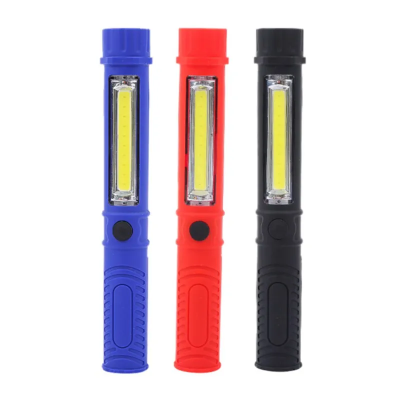 

Multifunction Light COB LED Mini Penlight Work Inspection Flashlight Torch Lamp With the Bottom Magnet