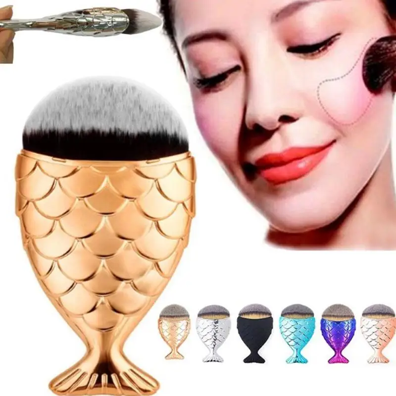1pcs Mermaid Shape Makeup Brush Powder Blush Foundation Cosmetic Fish Brush Makeup Tools 6 Colors Mermaid Brush Makeup
1pcs Mermaid Shape Makeup Brush Powder Blush Foundation Cosmetic Fish Brush Makeup Tools 6 Colors Mermaid Brush Makeup