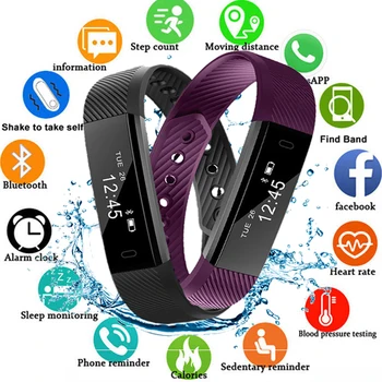 ID115 PLUS Color Screen Smart Bracelet Sports Pedometer Watch Fitness Running Walking Tracker Heart Rate Pedometer Smart Band
ID115 PLUS Color Screen Smart Bracelet Sports Pedometer Watch Fitness Running Walking Tracker Heart Rate Pedometer Smart Band