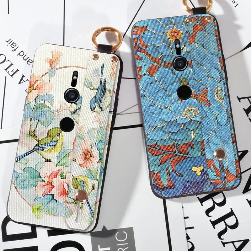 Wrist Strap Flower Emboss Cases For Sony Xperia XZ1 Compact Luxury Silicone Cartoon Cloth Cover For Sony Xperia XZ1 G8341
Wrist Strap Flower Emboss Cases For Sony Xperia XZ1 Compact Luxury Silicone Cartoon Cloth Cover For Sony Xperia XZ1 G8341