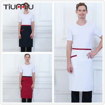 Black White Red Chef Apron with Pocket High Quality Wholesale Unisex Kitchen Hotel Coffee Shop Bakery Chef Waiter Workwear Apron
Black White Red Chef Apron with Pocket High Quality Wholesale Unisex Kitchen Hotel Coffee Shop Bakery Chef Waiter Workwear Apron