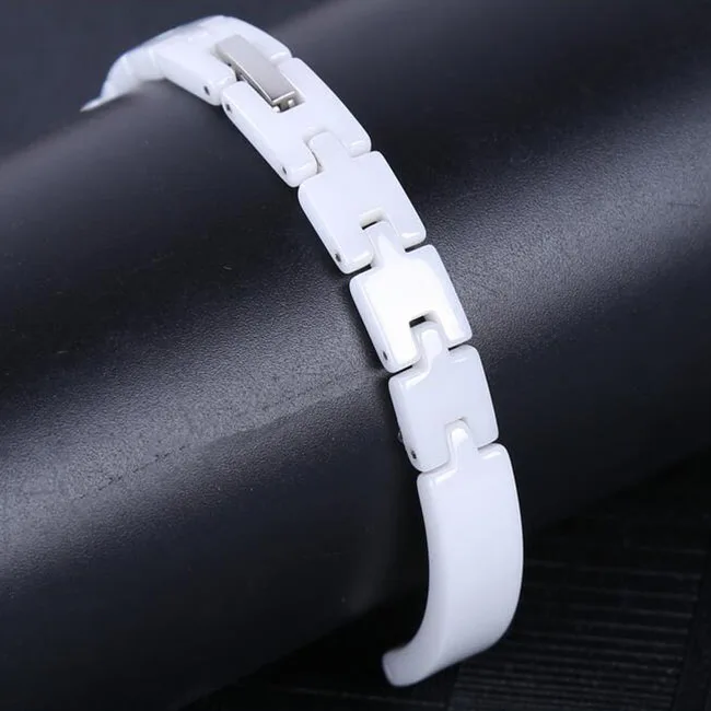 8mm White Ceramic Links Watch Band Strap Wristwatch Bracelet for Women Lday Push Button Deployant clasp
8mm White Ceramic Links Watch Band Strap Wristwatch Bracelet for Women Lday Push Button Deployant clasp