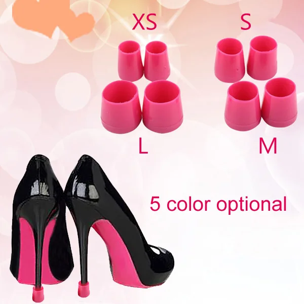 

Hot 1 Pair High Heel Protectors Heel Stoppers Shoes Covers Latin Dance Shoes Stopper Anti-skid Wearable BVN66